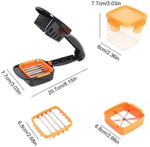 Nicer Dicer Quick Kit Coupe-légumes et fruites en Acier 5en1