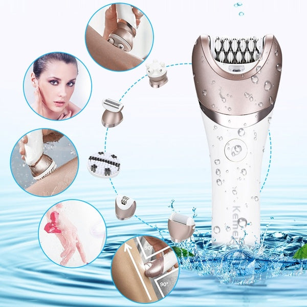 Kemei Épilateur 5 En 1 Pour Femme