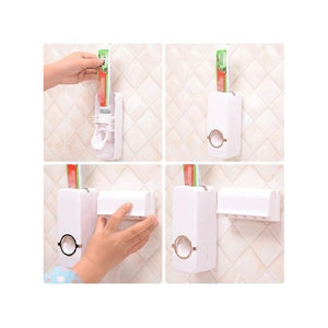 Distributeur Dentifrice Automatique + Porte Brosses A Dents