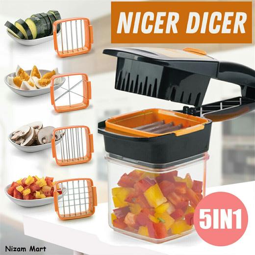 Nicer Dicer Quick Kit Coupe-légumes et fruites en Acier 5en1